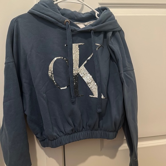 Cropped shine hoodie - Picture 1 of 4